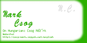 mark csog business card